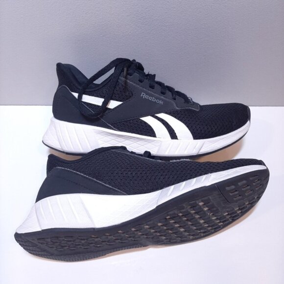 Reebok Lite Plus 2.5 Running Shoes Lace Up Sporty Athletic Mesh Black - Picture 7 of 13